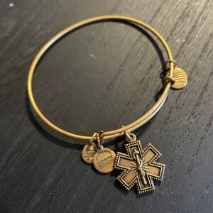 Alex and Ani Gold Charm Bangle